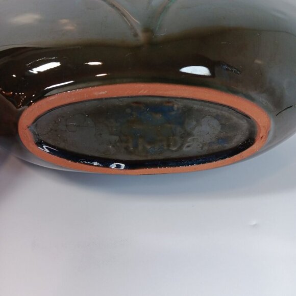 Blue Mountain Pottery Classic Flow Green Drip Glaze Dish - Picture 7 of 12